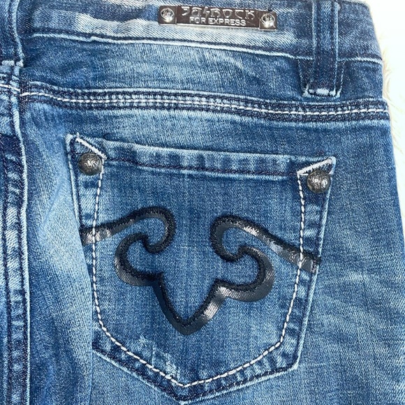Re-rock for Express size 4 regular boot cut jeans - Picture 11 of 17
